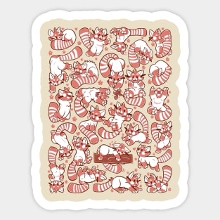 Red Panda spread Sticker